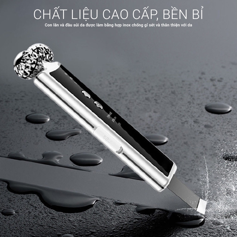Máy cà da chết, máy sủi da Nikio NK-122 - Chính hãng có bảo hành, Rung siêu âm, Công nghệ EMS