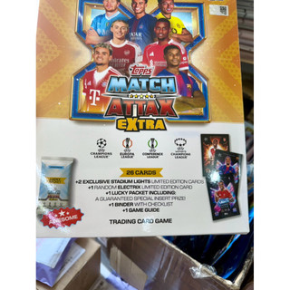 [ Starter Pack ] Album Đựng Thẻ Topps Match Attax  Starter Pack EXTRA Mùa 2025/26 25/26( 26 Thẻ)( Hàng Chính Hãng )
