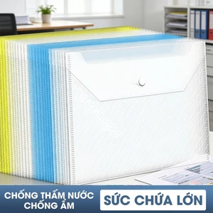 Túi đựng tài liệu A4 khóa mềm, bộ túi lưu trữ tài liệu, túi đựng văn phòng, phong bì tài liệu
