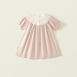 Váy Cho Bé Gái, Váy Thiết Kế Tay Bồng Phối Cổ Ren Chất Liệu Cotton Mềm Mại Phong Cách Tiểu Thư