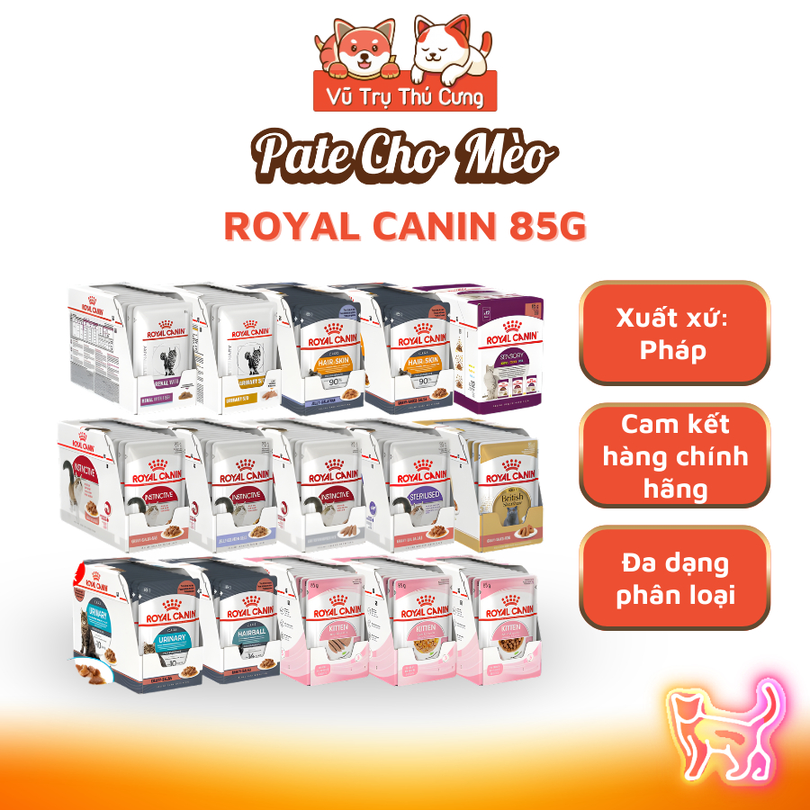 (Combo) Pate Cho Mèo Royal Canin Gói 85g