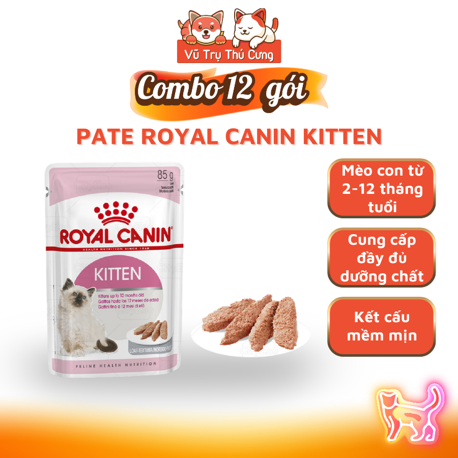 (Combo) Pate Cho Mèo Royal Canin Gói 85g