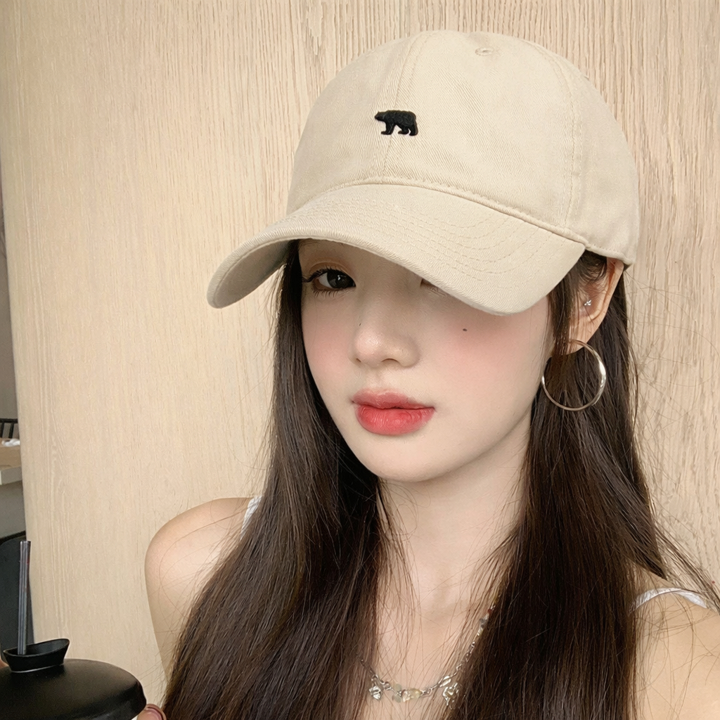 Mũ Lưỡi Trai Thêu Hình Gấu Đội Thời Trang, Nón Lưỡi Trai Form Mũ Mềm To, Vành Mũ Cứng Cáp, Chất KaKi Mềm Mịn Cho Nam Nữ