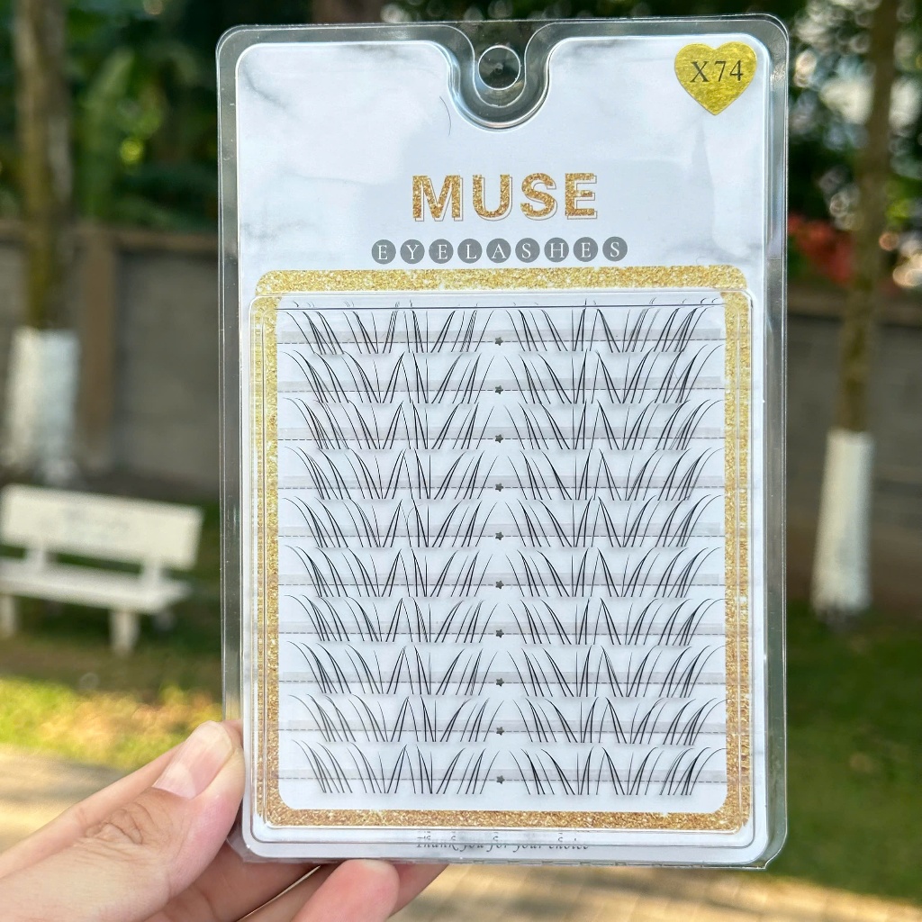 Top Mi Rời Muse, Mi cụm 10 hàng, Lông Mi Giả Cụm Cao Cấp (Full mã) - Lashes Bling