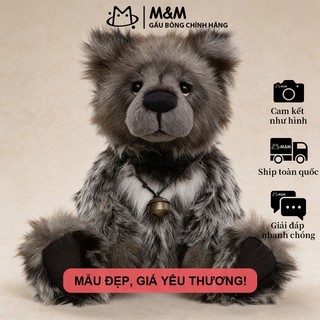 Gấu bông Charlie Bears có chuông, đồ chơi nhồi bông dễ thương, vận chuyển từ kho Hà Nội