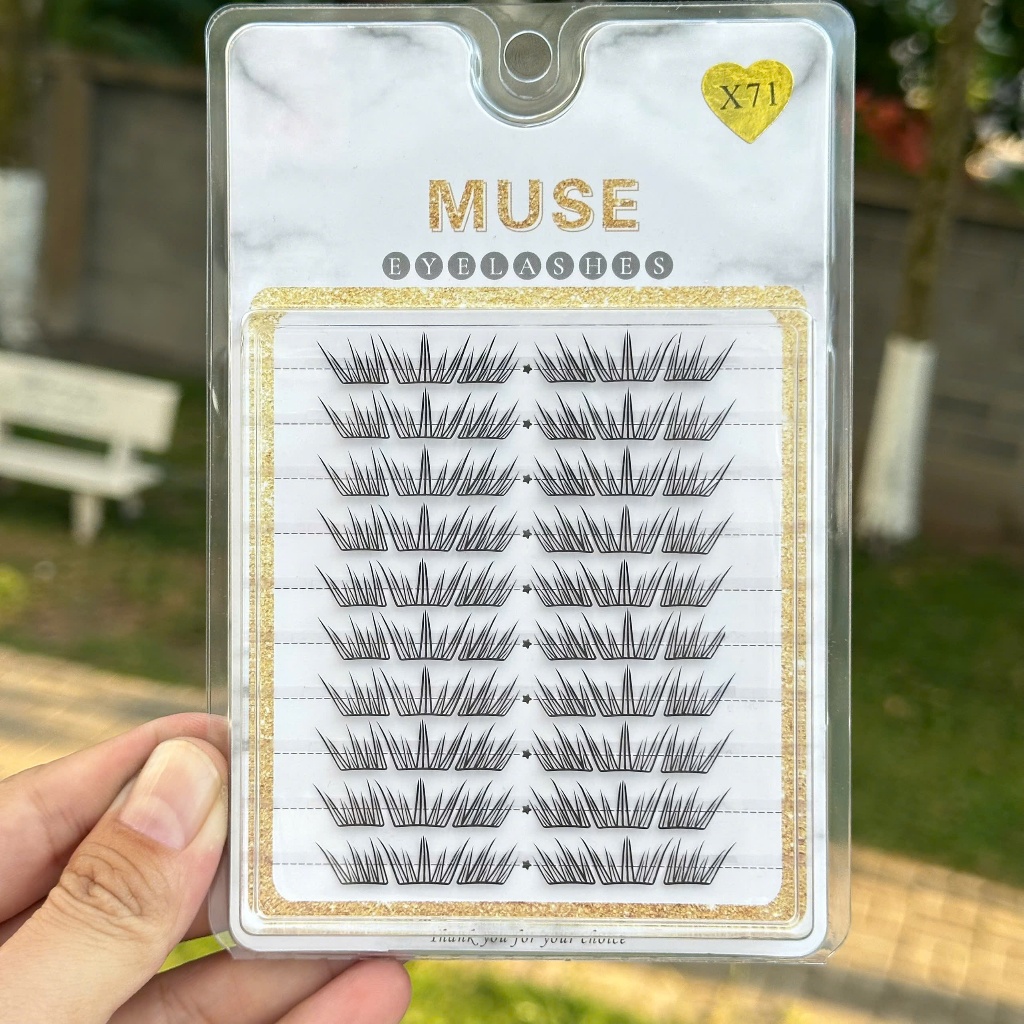 Top Mi Rời Muse, Mi cụm 10 hàng, Lông Mi Giả Cụm Cao Cấp (Full mã) - Lashes Bling