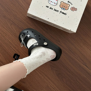 Giày búp bê nữ kiểu dáng mary-jane có quai hậu kèm charm nơ dễ thương Hàn Quốc CS-247 Mita