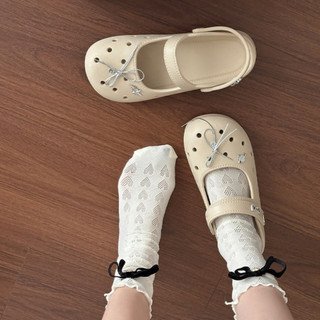 Giày búp bê nữ kiểu dáng mary-jane có quai hậu kèm charm nơ dễ thương Hàn Quốc CS-247 Mita