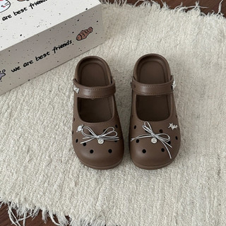 Giày búp bê nữ kiểu dáng mary-jane có quai hậu kèm charm nơ dễ thương Hàn Quốc CS-247 Mita