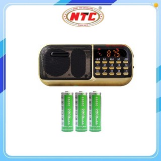 Loa đa năng đài FM BKK K39 có 2 khe gắn thẻ nhớ và đèn pin chiếu sáng - Pin khủng 6600mah (Đen)