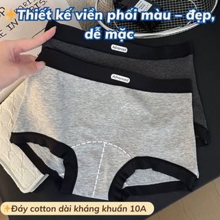 Quần lót nữ cotton kháng khuẩn dáng boxer cạp vừa tôn dáng sexy đáy lót nâng cấp mở rộng DEVRI L5284