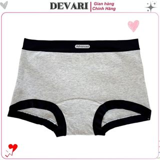 Quần lót nữ cotton kháng khuẩn dáng boxer cạp vừa tôn dáng sexy đáy lót nâng cấp mở rộng DEVRI L5284