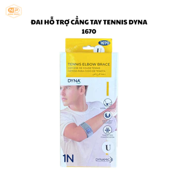 Đai Hỗ Trợ Cẳng Tay Tennis Dyna Likima Băng Thun Bảo Vệ Thể Thao Cao Cấp - 1670-001