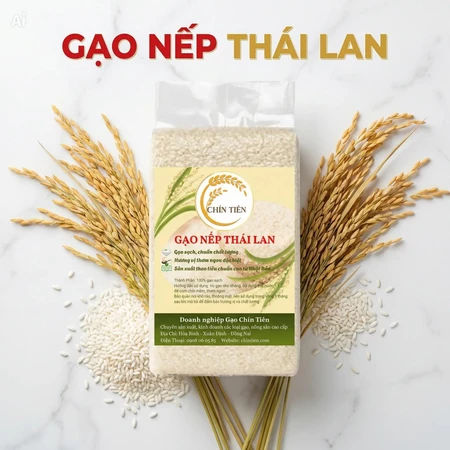 Nếp Thái Loại 1 Thơm Dẻo Đặc Biệt - Túi 1kg/2kg/5kg