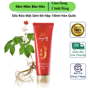 Sữa Rửa Mặt Sâm Vàng Hàn Quốc My Gold Red Ginseng Foam Cleaning ( hàng mới về )