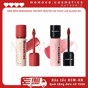 Son Kem Mooekiss Loại Son sáng da Son bóng mỏng nhẹ dưỡng ẩm tint lì không khô môi 3g