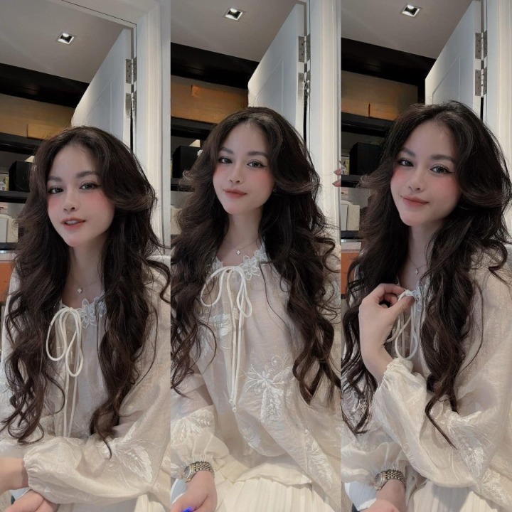 Set đồ nữ, đồ bộ nữ DONNA HCOM25352 áo voan hoa dáng babydoll mix chân váy xoè xếp ly tiểu thư