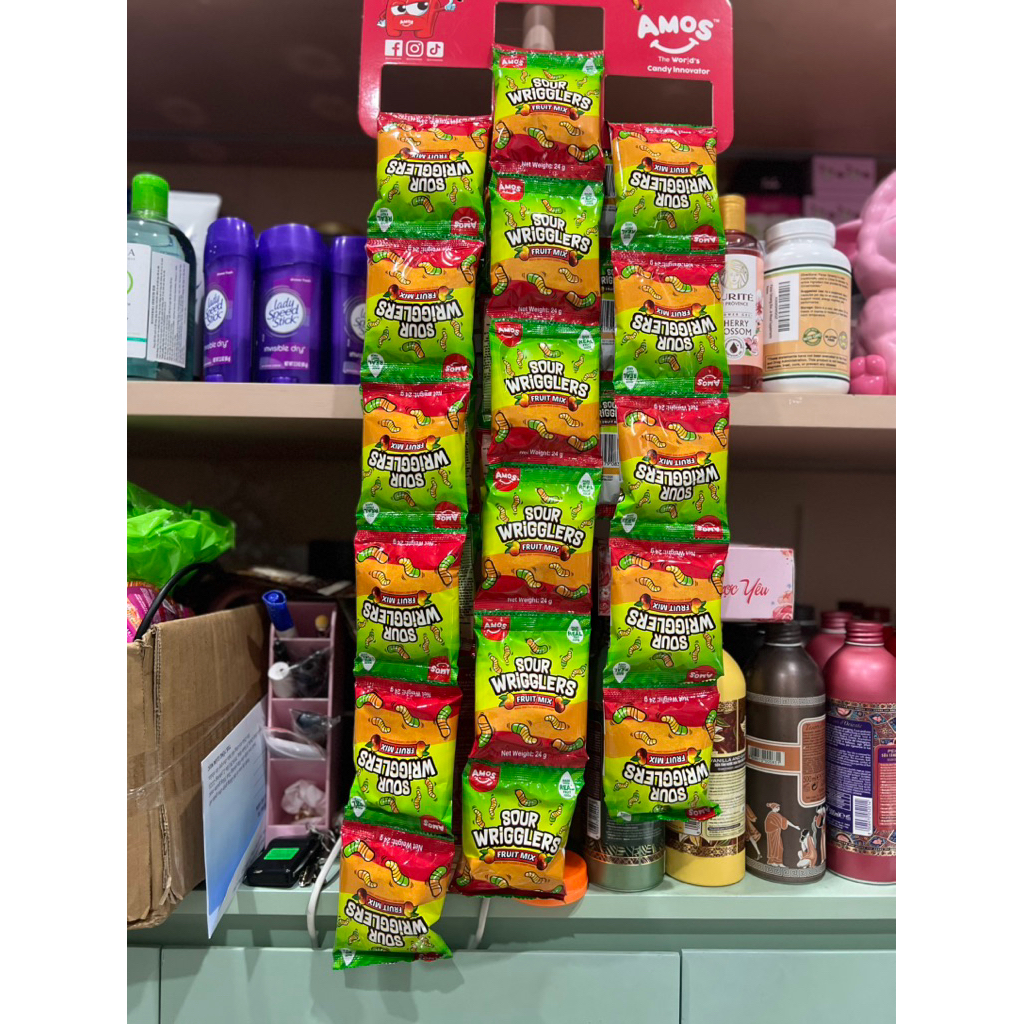 Kẹo dẻo siêu ngon con sâu cho mọi lứa tuổi sour wrigglers 10 gói