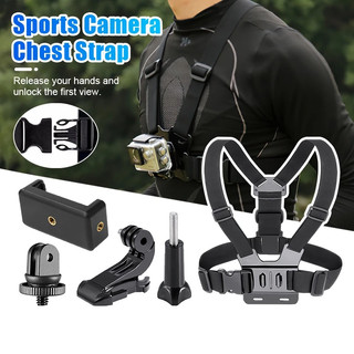 Dây Đeo Ngực Gắn Điện Thoại – Giá Đỡ Điện Thoại Xoay 360°, Chống Rung, Quay POV, Du Lịch & Thể Thao