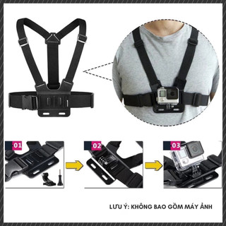 Dây Đeo Ngực Gắn Điện Thoại – Giá Đỡ Điện Thoại Xoay 360°, Chống Rung, Quay POV, Du Lịch & Thể Thao
