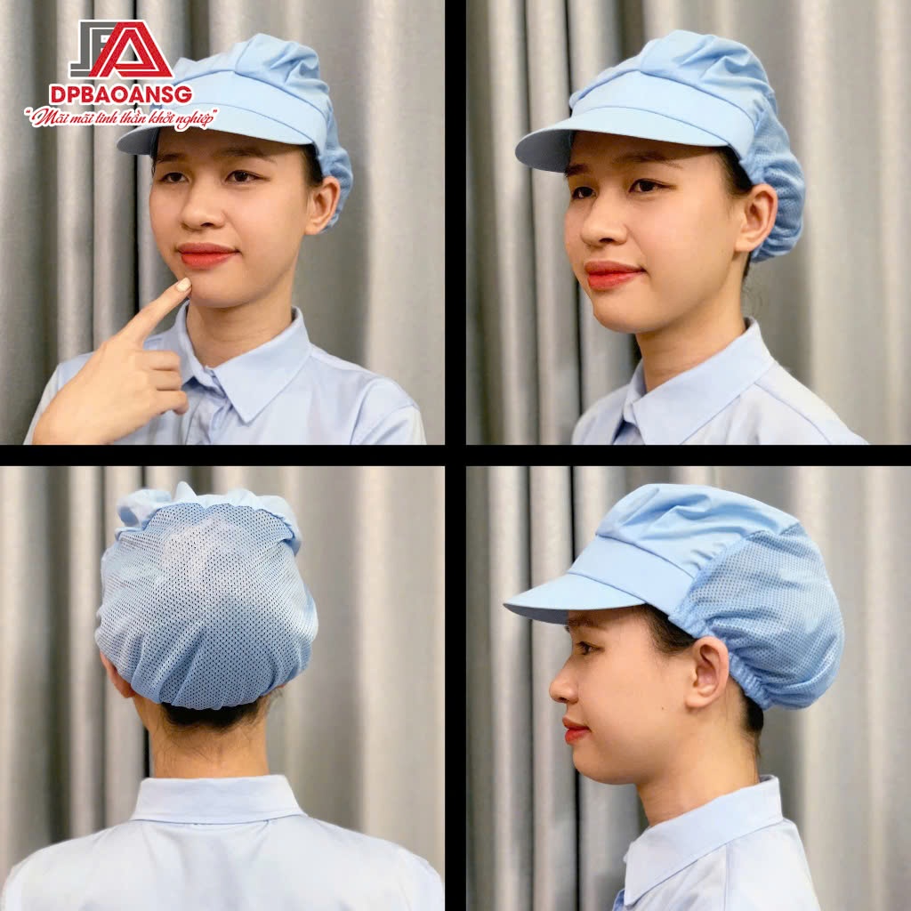 [COMBO] Nón Lưới Ngắn Trùm Tóc Công Nhân Thực Phẩm, Thủy Sản – Thoáng Mát, Nhiều Màu, Dễ Đội Cho Nam Nữ