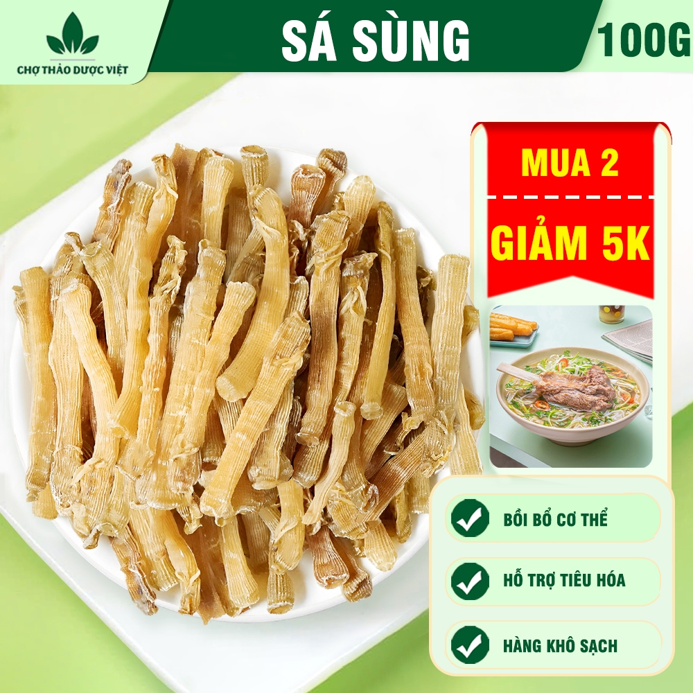 Sá sùng khô nấu phở 100g, nguyên con, sạch cát, siêu ngọt nước dùng, nước lèo, thơm ngon, chuẩn vị