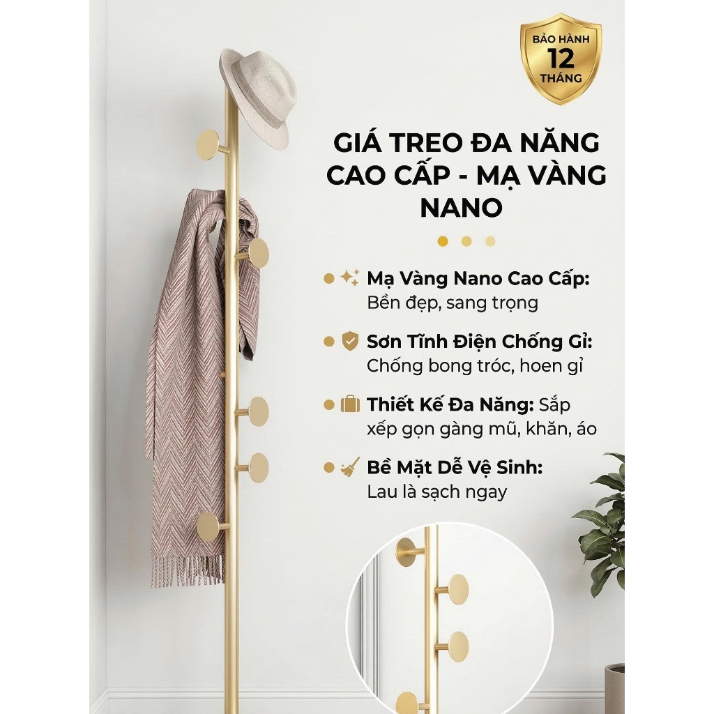 Cây Treo Quần Áo ZK21 Chân Đế Vân Đá Cẩm Thạch, Giá Treo Đồ Đứng Kim Loại Sang Trọng Phòng Ngủ | BigBuy360 - bigbuy360.vn