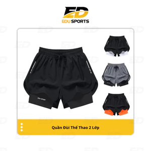 Quần Đùi Short Thể Thao Ngắn 2 Lớp Tập Gym Chạy Bộ Bơi Nhanh Khô Thoáng Khí QMN2L01