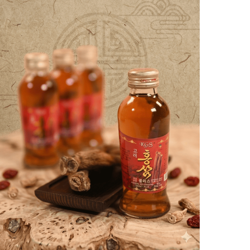 NƯỚC HỒNG SÂM HÀN QUỐC CÓ CỦ KGS (120ml / chai | 10 chai / hộp)