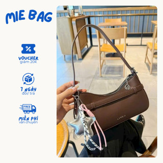 Túi xách nữ kẹp nách cầm tay size 24 da PU cao cấp tặng kèm charm sao MIE BAG