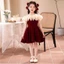 Set váy bé gái trễ vai phong cách tiểu thư phối bèo mềm mại thoáng mát thiết kế dễ thương cho mẹ và bé gái mặc đi chơi