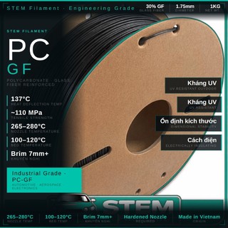 Sợi nhựa in 3D PC-GF STEM Filament