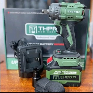 Máy siết bulong THpro 400NM + 1 pin 15cell + 1 sạc,động cơ không chổi than,chân pin phổ thông