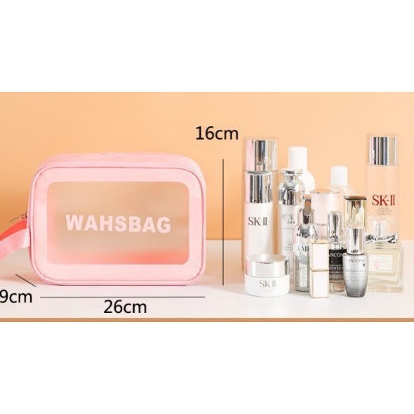 Túi Đựng Đồ Trang Điểm Nữ Wahsbag – Túi Mỹ Phẩm Trong Suốt Chống Nước Tiện Lợi