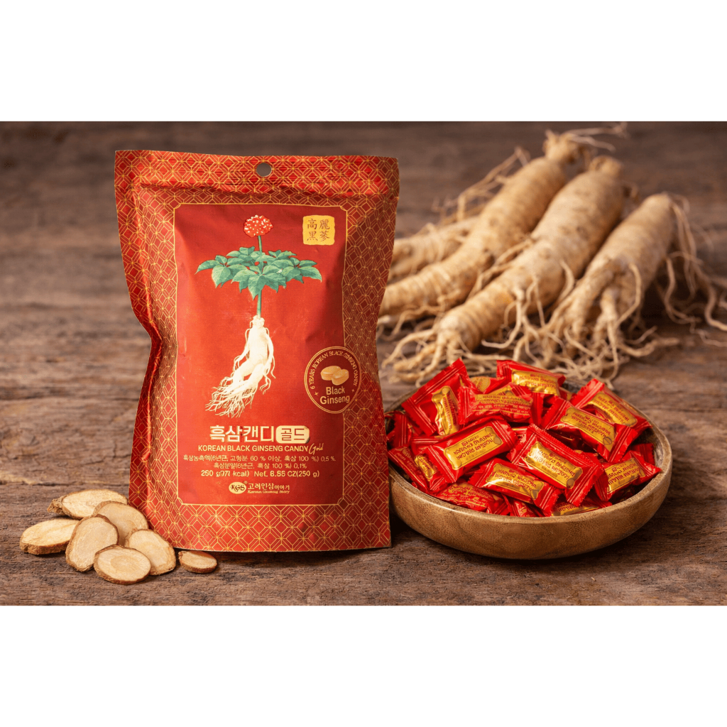 Kẹo Hắc Sâm Hàn Quốc/ KGS Korean Black Ginseng Candy Gold 250g