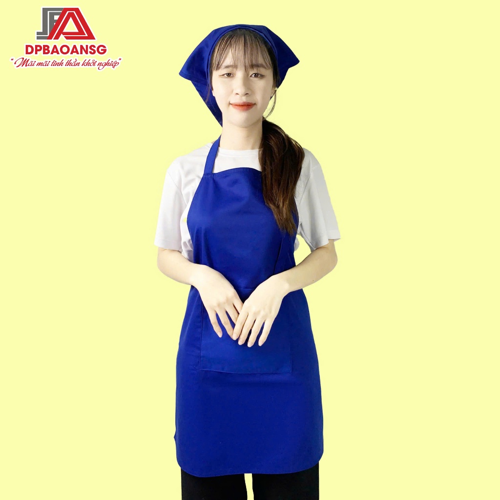 Tạp Dề Dài Kaki Nhiều Màu Đồng Phục Quán  – Dùng Cho Bếp, Phục Vụ Hoặc Nội Trợ, Vẽ Tranh