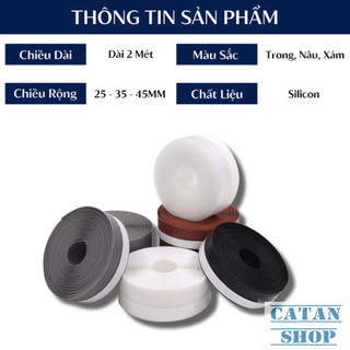 Cuộn Ron 5 Mét, Gioăng Cửa Cao Su 5 Mét Chặn Khe Cửa Chống Bụi, Ron 5 Mét Dán Chặn Khe Cửa Côn Trùng