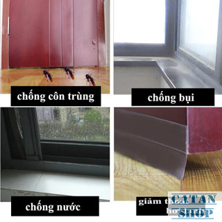 Cuộn Ron 5 Mét, Gioăng Cửa Cao Su 5 Mét Chặn Khe Cửa Chống Bụi, Ron 5 Mét Dán Chặn Khe Cửa Côn Trùng