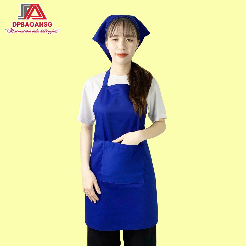 Tạp Dề Dài Màu Xanh Bích, Xanh Lá, Tạp Dề Quán, Nhà Bếp Tiện Lợi Cho Nam Và Nữ