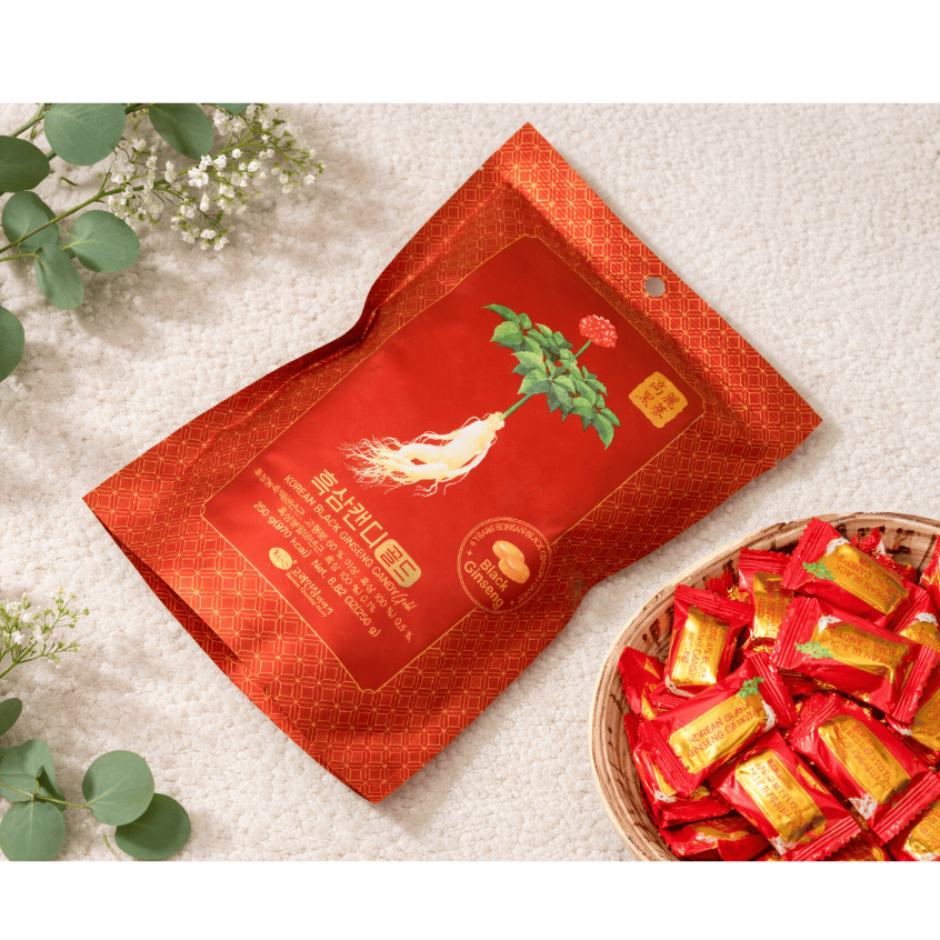 Kẹo Hắc Sâm Hàn Quốc/ KGS Korean Black Ginseng Candy Gold 250g