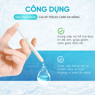 Gel phụ khoa đa năng C24 by Feelex gel khử mùi ngăn ngừa vi khuẩn, nấm ngứa hàng ngày