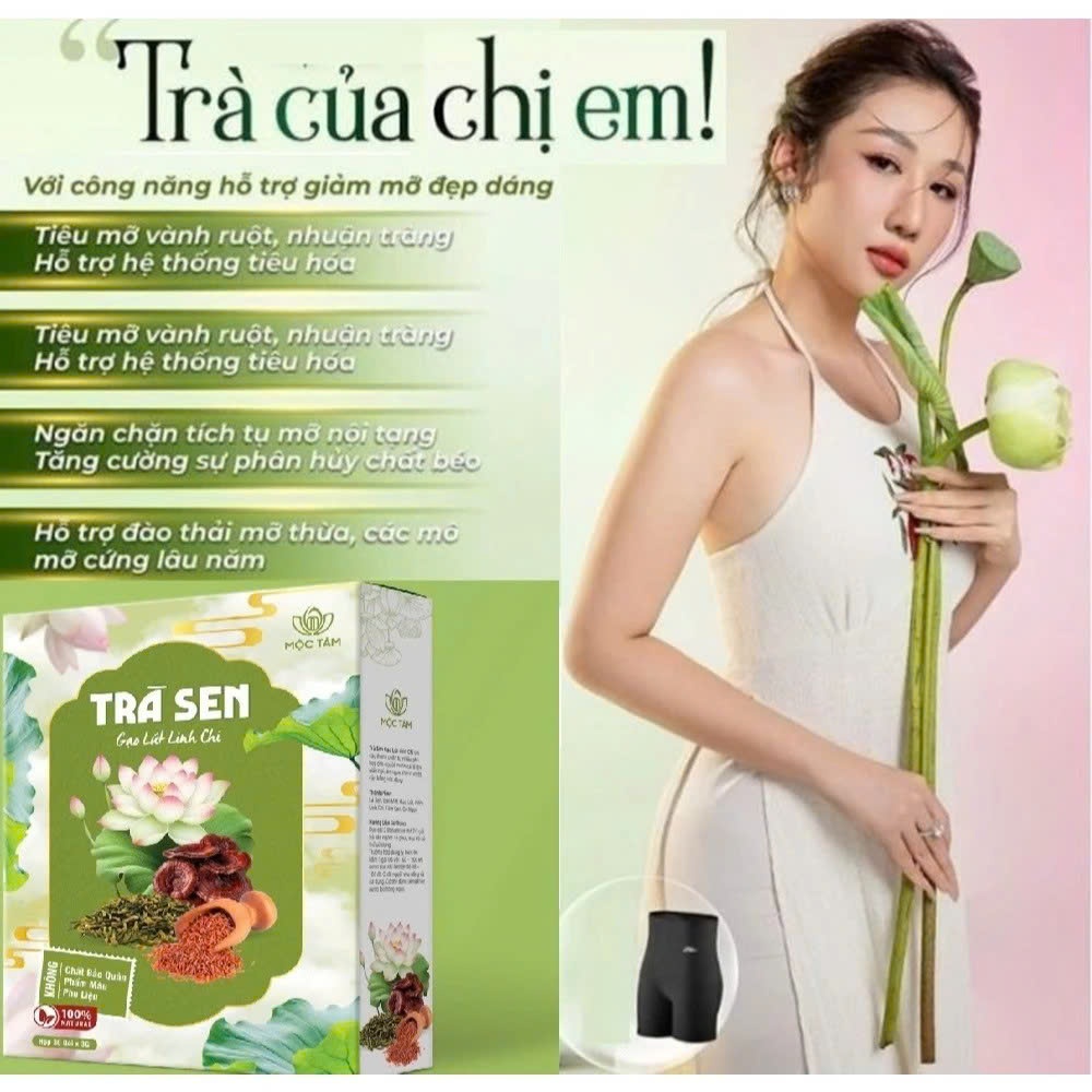 ✅ [Chính Hãng] Trà Sen Gạo Lứt Linh Chi Hộp 30 Gói ✅ Trà giảm cân giảm béo ngủ ngon tuần hoàn máu thanh nhiệt đẹp da