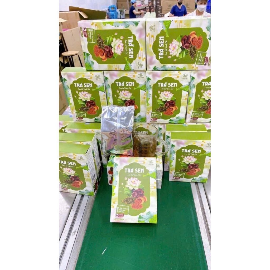 ✅ [Chính Hãng] Trà Sen Gạo Lứt Linh Chi Hộp 30 Gói ✅ Trà giảm cân giảm béo ngủ ngon tuần hoàn máu thanh nhiệt đẹp da