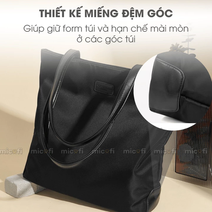 Women's Elegant Canvas Tote Bag – for Work – 6