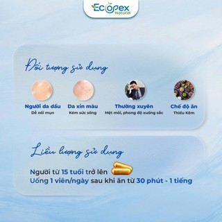 [Combo 3 Tặng 1] Kẽm Gluconat Hỗ Trợ Giảm Mụn, Kiểm Soát Dầu, Tăng Đề Kháng, Sáng Da - Hộp 60 viên