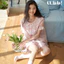 Ullala Pajamas Soroni Bộ ngủ mặc nhà nữ ngắn tay Freesize