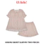 Ullala Pajamas Soroni Bộ ngủ mặc nhà nữ ngắn tay Freesize