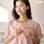 Ullala Pajamas Soroni Bộ ngủ mặc nhà nữ ngắn tay Freesize