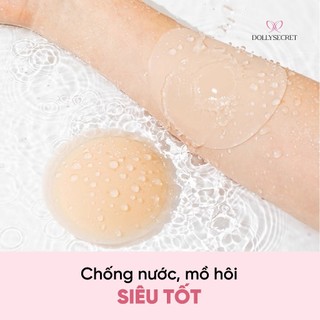 [COMBO] Miếng Dán Ngực Tàng Hình Hydrogel Lô Hội Không Viền DOLLYSECRET Chống Rớt Tái Sử Dụng