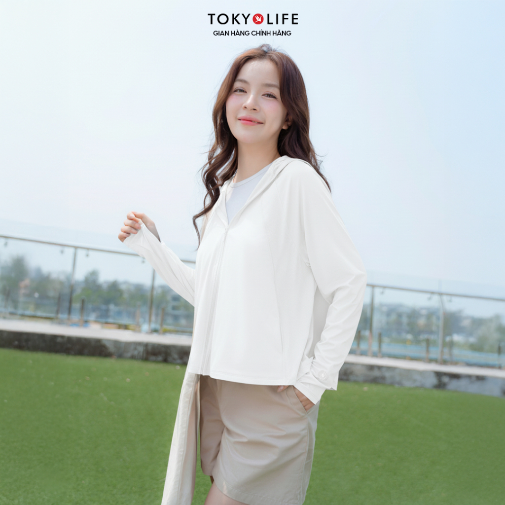 Áo Khoác Chống Nắng Chống Tia UV Nữ Sunstop Ice Form Babydoll Chất Su Lạnh Thoáng Mát 40003391 - TOKYOLIFE